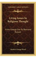 Living Issues In Religious Thought