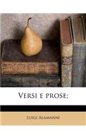 Versi e prose;