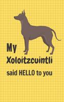 My Xoloitzcuintli said HELLO to you