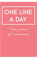 One Line A Day Five Years Of Memories
