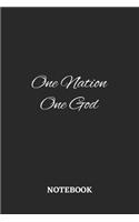 One Nation One God Notebook