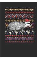 Ugly Christmas - Badger: Blank Lined Notebook / Journal (6 X 9) - Christmas Gift for Kids, Teens, Mom And Dad