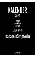 Kalender 2020 für Karate Kämpfer / Karate Kämpferin