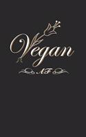 Vegan Af Notebook - Animal Lover Journal Planner
