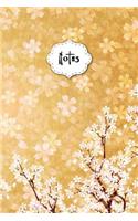 Notes: Cherry Blossom College Ruled Journal for Taking Notes Journaling School or Work
