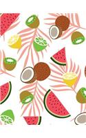 Watermelon Notebook: Cute Fruit Journal Book Ruled Lined Page Paper For Kids Teen Girl Women Great For Writing Activity Diary Notepad Planner Studen School College Kiwi (10 Watermelon Notebook)