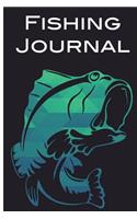 Fishing Journal: Bass Fishing Journal 6 x 9, 120 Page Blank Lined Paperback Journal/Notebook