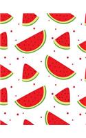 Watermelon Notebook Grid: Red Cute Fruit Grid Paper Page Journal Squared Graph Sheet Graphing Doodling Drawing Sketching Journaling For Kids Teen Girl Artist Women Lady For W(23 Watermelon Notebook Grid)