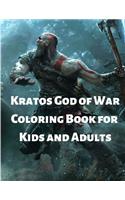 Kratos God of War Coloring Book for Kids and Adults
