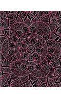 Journal Notebook Mandala Pattern 8: 172 Lined Numbered Pages With 3 Index Pages For Easy Organization in Large 8 x 10 Size For Journaling, Writing, Planning or Doodling.(91 Artsy Lined Journals)