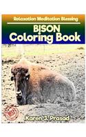 BISON Coloring book for Adults Relaxation Meditation Blessing