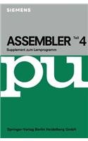 Assembler IV: Supplement Zum Lernprogramm