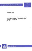 Vorbeugender Rechtsschutz Gegen Normen