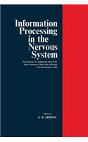 Information Processing in The Nervous System: Proceedings of a Symposium held at the State University of New York at Buffalo 21st–24th October, 1968