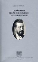Gedeachtnis Des 50. Todesjahres Leopold Wengers