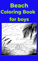 Beach Coloring Book for boys