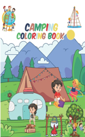Hiking and Camping Coloring Book
