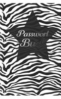 Passwort Buch: Zebra Stern