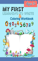 My First Learning to Write & Coloring Workbook