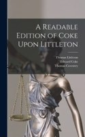 Readable Edition of Coke Upon Littleton