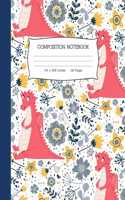 Composition Notebook: Dragon College Ruled Lined Journal
