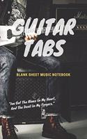 Guitar Tabs Blank Sheet Music Notebook