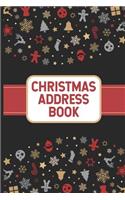 Christmas Address Book: Christmas Card Address Book, Mailing List Organizer, Holiday Season, Trendy Notebook Tracker