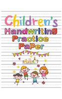 Children's Handwriting Practice Paper: Trace Letters Of The Alphabet and Sight Words (On The Go): Preschool Practice Handwriting Workbook: Pre K, Kindergarten and Kids Ages 3-5 Reading An