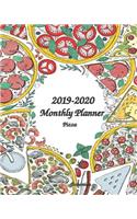2019-2020 Monthly Planner Pizza
