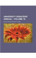 University Debaters' Annual (Volume 16): (English)