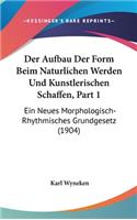 Der Aufbau Der Form Beim Naturlichen Werden Und Kunstlerischen Schaffen, Part 1: Ein Neues Morphologisch-Rhythmisches Grundgesetz (1904)