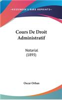 Cours de Droit Administratif