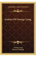 Letters of George Long