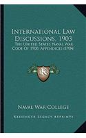 International Law Discussions, 1903