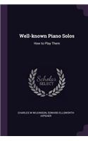 Well-known Piano Solos