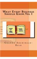 Whar Every Business Should Know.Vol 1 (regular print)