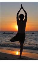 Relax and Unwind: Yoga Meditation Practice on the Beach Journal: 150 Page Lined Notebook/Diary