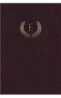 Monogram "e" Meeting Notebook: (5 Monogram Maroon 150 Meeting)