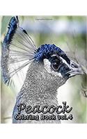 Peacock: Coloring Book Vol.4: A Coloring Book Containing 30 Peacock Designs in a Variety of Styles to Help You Relax