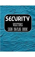 Security Visitors Sign in Log Book