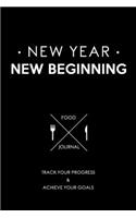 New year New Beginning Food Journal