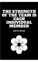 The Strength of the Team is each Individual Member