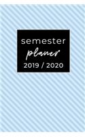 Semester Planer 2019 / 2020: A5 Coole Geschenkidee KARIERT zum Studium - Notizbuch für Studenten - Studienbeginn - Erstes Semester - Pruefung - Geburtstag - Terminkalender
