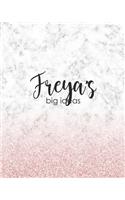 Freya's Big Ideas: Personalized Notebook - 8x10 Lined Women's Journal