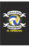 Volleyball game is serious