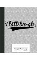 Hexagon Paper Large: PLATTSBURGH Notebook(3650 Weezag Hexagon Paper Large Notebook)