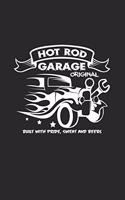 Hot rod garage: 6x9 HotRods - dotgrid - dot grid paper - notebook - notes