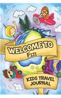 Welcome To Fiji Kids Travel Journal