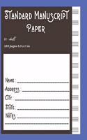 Standard Manuscript Paper 12-staff 250 pages 8.5 x 11 in