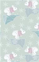 Running Arctic Hare - Lined Notebook with Margins - 5x8